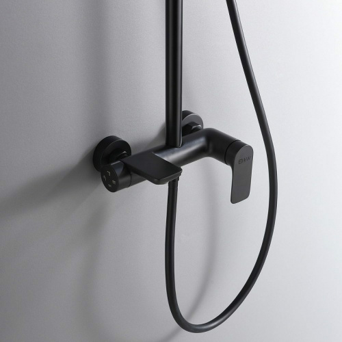 картинка Душевая система Black&White Universe UK8300B 8300ВUK Черная матовая от магазина Сантехстрой