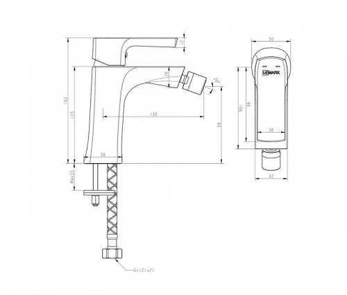 картинка Смеситель для биде Lemark Ursus (LM7208BL) от магазина Сантехстрой