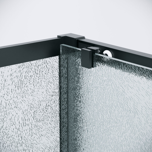 картинка Душ.ограждение 120.K33.02.1290.21.02 Cosmo (120*90*195) черный матовый, стекло шиншилла, 2 места от магазина Сантехстрой