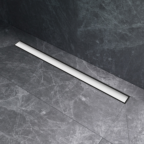 картинка W01SC-U11-090-04SB MasterFlow Трап для душа линейный универс затвор Tile 90см цвет сталь мат от магазина Сантехстрой