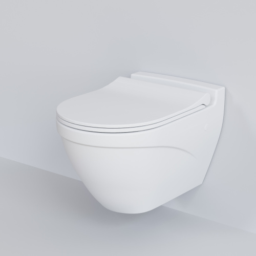 картинка Унитаз Nord 133T20101 (535*385*360) БЕЛЫЙ МАТОВЫЙ подвесной, 1 место от магазина Сантехстрой