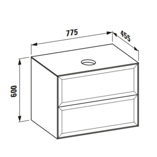 картинка Смеситель для раковины-чаши Ideal Standard CERAPLAN Vessel без донного клапана, система монтажа EASY-FIX, хром (BD236AA) от магазина Сантехстрой