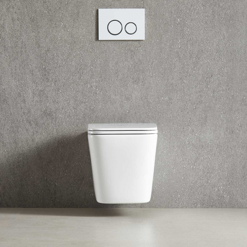 картинка Унитаз подвесной Tornado Q-Line VT1-12T, цвет белый, ультратонкое soft-close сиденье от магазина Сантехстрой