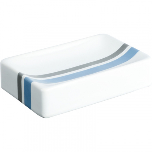 картинка Мыльница Fixsen Dony FX-232-4 Белая Синяя Серая от магазина Сантехстрой