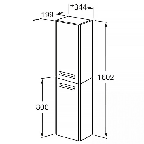 картинка Пенал подвесной Roca The Gap Original R правосторонний, терракота (Z.RU93.0.784.4) от магазина Сантехстрой