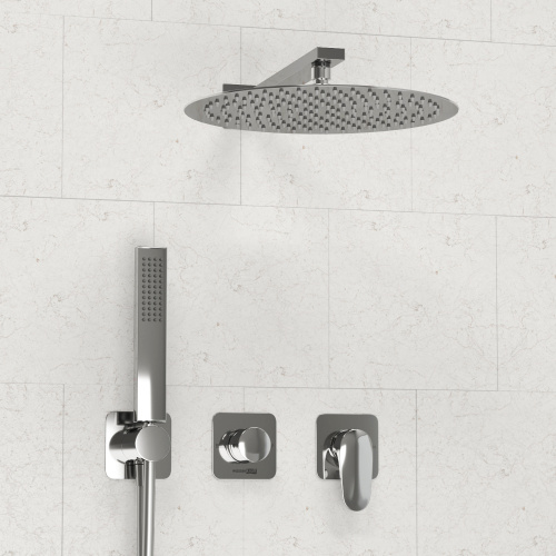 картинка A3151.268.090.116.271.087.103  Встраиваемый комплект для душа с верхней душевой насадкой и лейкой от магазина Сантехстрой