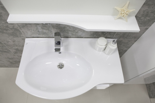 картинка Раковина мебельная AQUATON 83х51.5х21.5, фаянс, цвет Белый (1WH110228) от магазина Сантехстрой