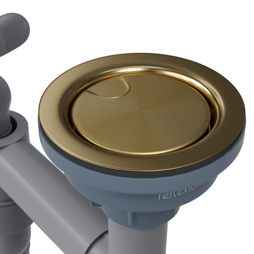 картинка Кухонная мойка Reflexion Como RX2044GD брашированное золото от магазина Сантехстрой