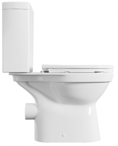 картинка Унитаз-компакт Vitra Norm Eisberg 355х640х805, быстросьемное сиденье дюропласт с микролифтом, белый (9844B099-7202) от магазина Сантехстрой