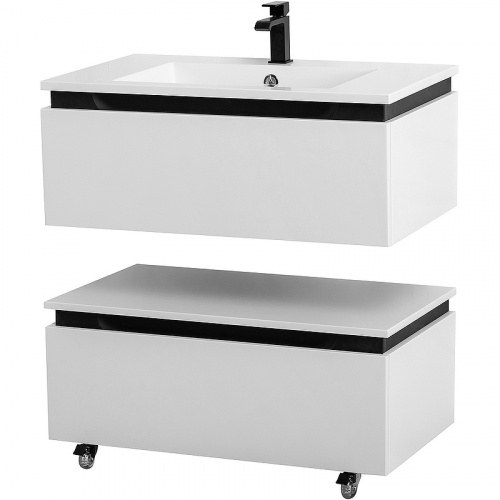 картинка Тумба Cezares Slider 80 SLIDER-800-1C-PI-BO Bianco Opaco от магазина Сантехстрой