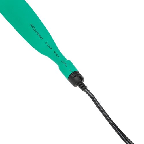 картинка Трубка термоусаживаемая ТУТ 18,0/9,0мм,  зеленая,  упаковка 50 шт.  по 1м,  PROconnect от магазина Сантехстрой