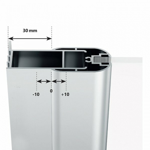 картинка Душевой уголок Ravak Chrome CSKK4 80x80 3Q140C00Z1 профиль Хром стекло Transparent от магазина Сантехстрой