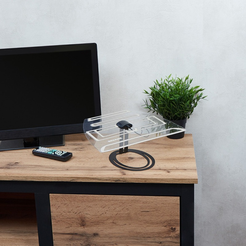 картинка Антенна комнатная «Активная» для цифрового телевидения DVB-T2, Ag-701 REXANT от магазина Сантехстрой