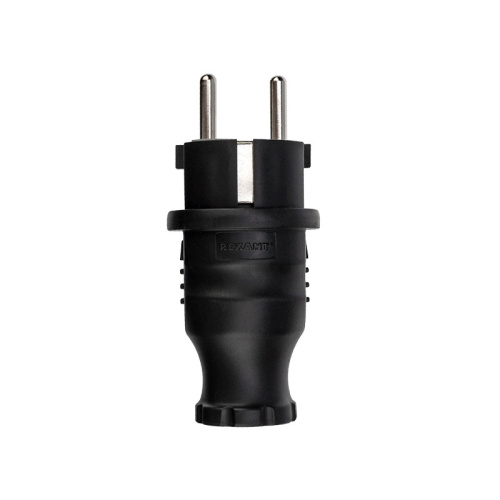 картинка Вилка прямая влагозащищенная,  с/з,  16 А,  IP44 каучук REXANT от магазина Сантехстрой