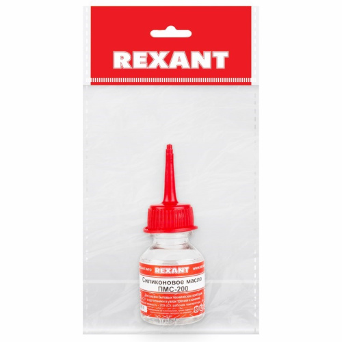 картинка Силиконовое масло REXANT,  ПМС-200, 15 мл,  носик,  (Полиметилсилоксан) от магазина Сантехстрой