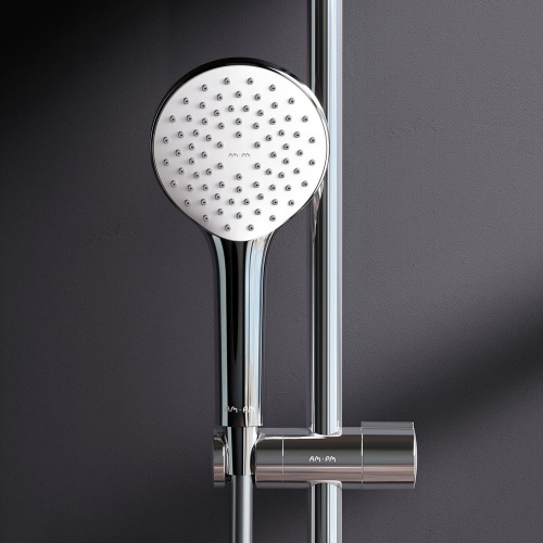 картинка F40890A14 Gem набор 2в1: см-ль д/ванны/душа, верхний душ d 220 мм, ручн.душ 110 мм, 1 ф-ция, душевая от магазина Сантехстрой