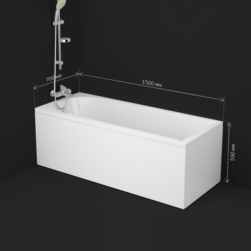 картинка W72A-150-070W-A2 Ванна акриловая spirit 150x70, без слива/перелива от магазина Сантехстрой