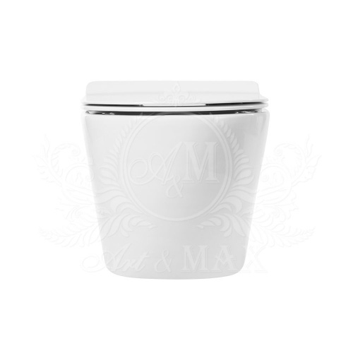 картинка Унитаз подвесной безобдковый ART&MAX OVALE AM011CHR от магазина Сантехстрой