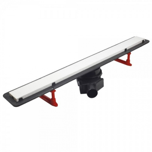 картинка Трап для душа Pestan Confluo Frameless Line 300 Black Glass 13701201 с решеткой от магазина Сантехстрой