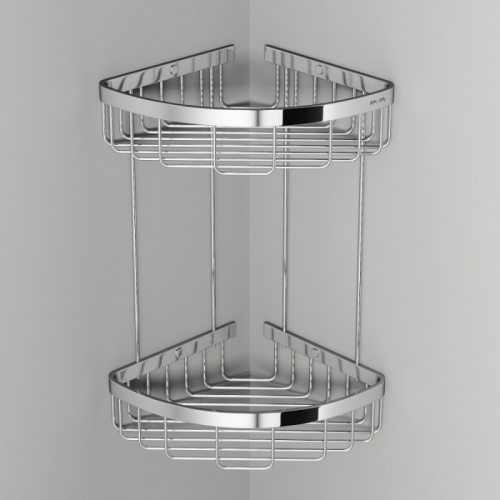 картинка A7452200 Sense L Корзина для душа угловая двухъярусная, хром от магазина Сантехстрой
