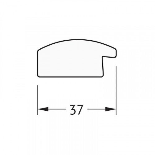 картинка Зеркало Evoform Definite 80х60 BY 0648 в багетной раме - Черный дуб 37 мм от магазина Сантехстрой