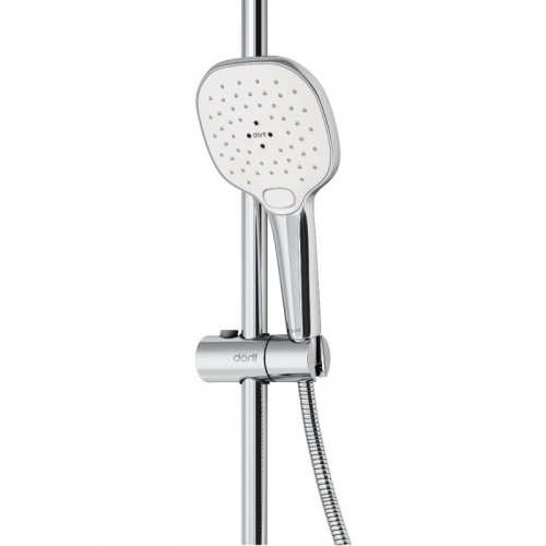 картинка D0140000 Prime душевой комплект, ручной душ 5 функций, стойка 600 мм, шланг 175 мм от магазина Сантехстрой
