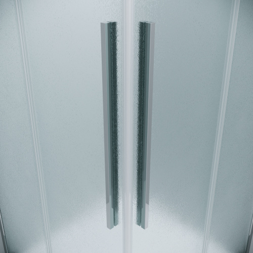 картинка Душевая перегородка 1/2 Grossman Galaxy 1/2.K33.01.80.10.02 (80х195) хром,стекло шиншилла, 1 место от магазина Сантехстрой