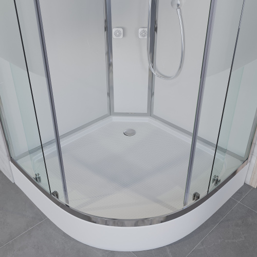 картинка Душевая кабина Niagara Ultra NG-3012-01 (120х120х220) низкий поддон(16см),стекло матовое,4 места от магазина Сантехстрой