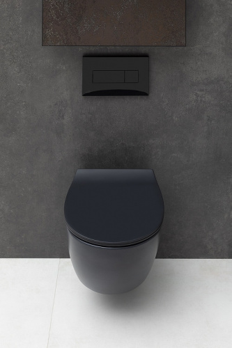 картинка Унитаз Allen Brau Fantasy 4.11004.31 подвесной Черный матовый без сиденья от магазина Сантехстрой