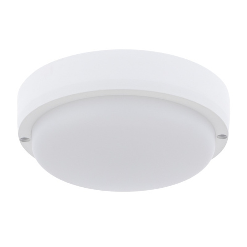 картинка Светильник светодиодный пылевлагозащищенный REXANT ЖКХ-01 круг 12 Вт 1000 Лм IP65 140х35 мм 6500 K с микроволновым датчиком движения от магазина Сантехстрой