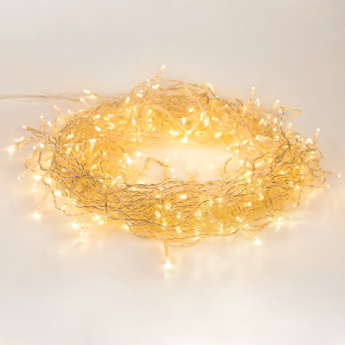 картинка Гирлянда Светодиодная Дождь 3х2 м 240 LED,  прозрачный ПВХ,  с контроллером,  теплое белое свечение NEON-NIGHT от магазина Сантехстрой