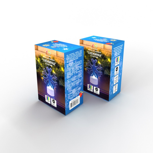 картинка Фигура светодиодная на подставке Снежинка,  RGB от магазина Сантехстрой