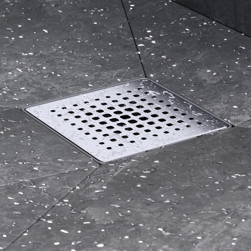 картинка W02BD-P11-010-01SB PrimeFlow Трап для душа точечный мокрый затвор Cut Gradient 10см цвет сталь мат от магазина Сантехстрой