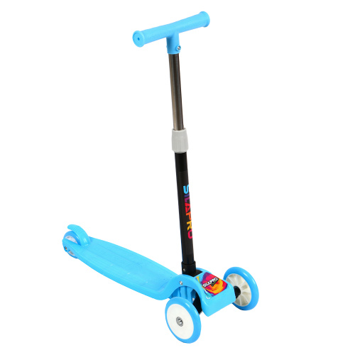 картинка SILAPRO Самокат 3-х колесный, складной, 56х21х58-62-66-70см, ПВХ колеса d11см, до 30кг, металл,пласт от магазина Сантехстрой