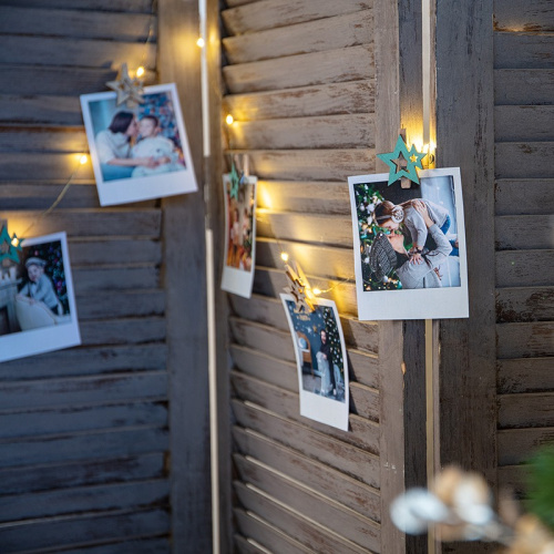 картинка Деревянные прищепки Звездочки 16x4,5x1,3 cм,  бирюзовые 6 шт,  NEON-NIGHT от магазина Сантехстрой