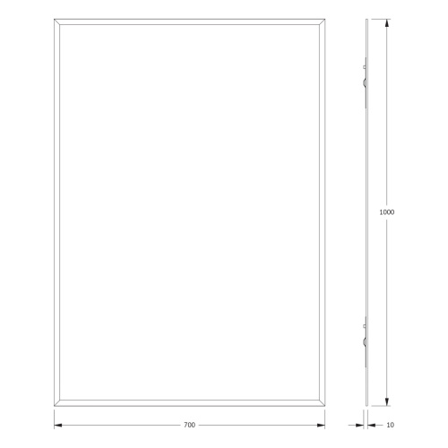 картинка Зеркало Evoform Comfort BY 0933 70x100 от магазина Сантехстрой
