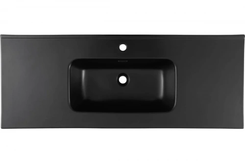 картинка Раковина-столешница Aquanet Flat 120 черный матовый 00329258 от магазина Сантехстрой