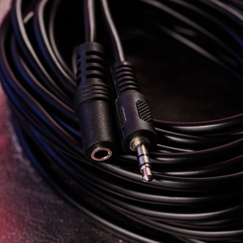 картинка Шнур Стерео 3,5мм гнездо - Стерео 3,5мм штекер,  10м REXANT от магазина Сантехстрой