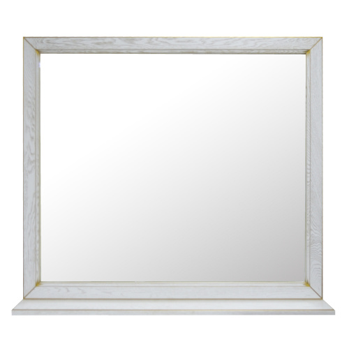 картинка Зеркало Loranto Пандора 1050х920 белое золото, массив Дуб (Зеркало) от магазина Сантехстрой