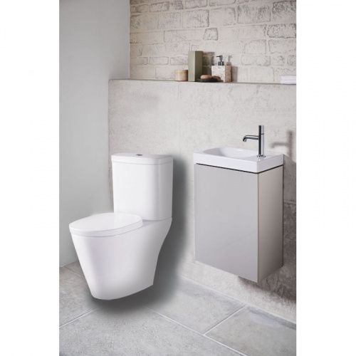 картинка Унитаз напольный Azario Parma 705х400х810 с бачком и сидением микролифт (AZ-2002) от магазина Сантехстрой