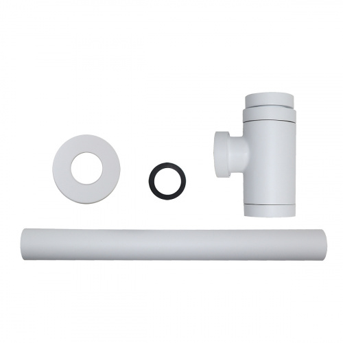 картинка Сифон для раковины AZARIO G 1 1/4, без выпуска, цилиндр, латунь, белый (AZ-108-WHI) от магазина Сантехстрой