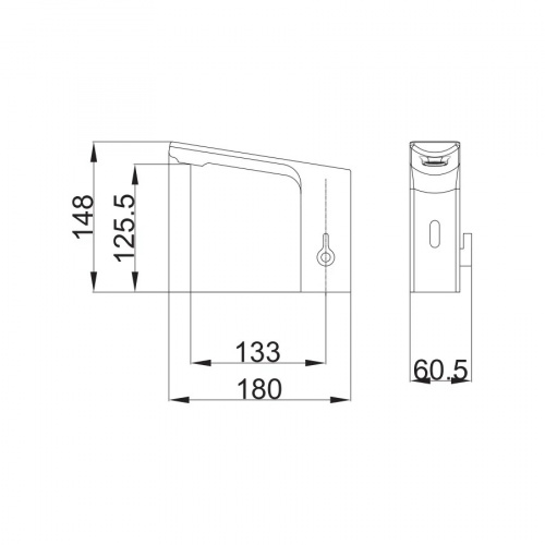 картинка Смеситель для раковины BELZ сенсорный хром (B524) от магазина Сантехстрой