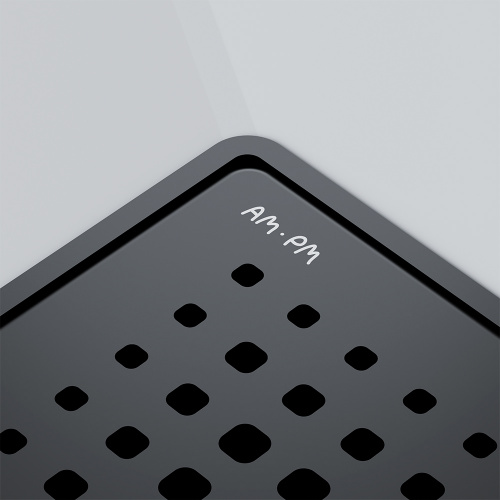 картинка W01BD-P11-010-01BM MasterFlow Трап для душа точечный универс затвор Cut Gradient 10см цвет черн мат от магазина Сантехстрой