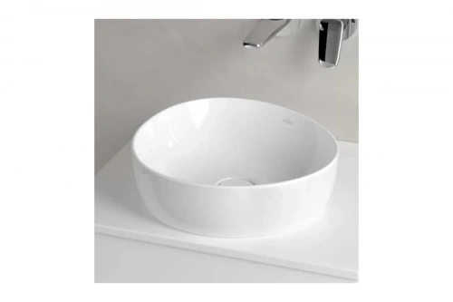 картинка Раковина накладная Villeroy & Boch Antao 400x395x145 мм, цвет альпийский белый 4A72 40 R1 00337441 от магазина Сантехстрой