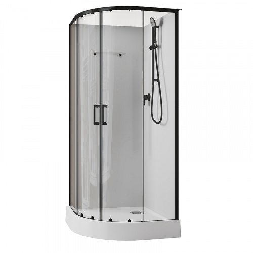 картинка Душевая кабина Aquanet Passion EVO R Black 80х80 281984 без гидромассажа от магазина Сантехстрой