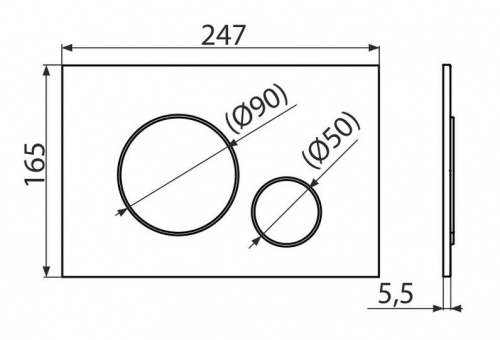 картинка Инсталляция Alcadrain AM101/1120-4:1 RU для унитаза с белой клавишей смыва M670 (AM101/1120-4:1 RU M670-0001) от магазина Сантехстрой