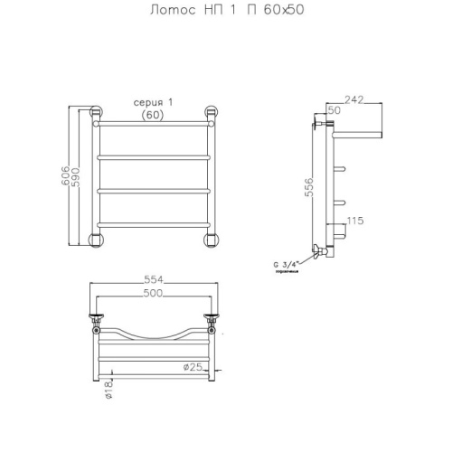 картинка Душевая кабина Loranto 120х80х215 поддон 20 см, черный кирпичный узор, серое стекло 4мм, профиль черный (CS-66120-20L GB 120) от магазина Сантехстрой
