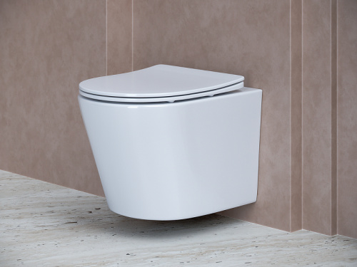 картинка Комплект унитаза с инсталляцией Ceramica Nova Balearica CN6000_1002M_1000 с сиденьем Микролифт и клавишей смыва Хром матовый от магазина Сантехстрой