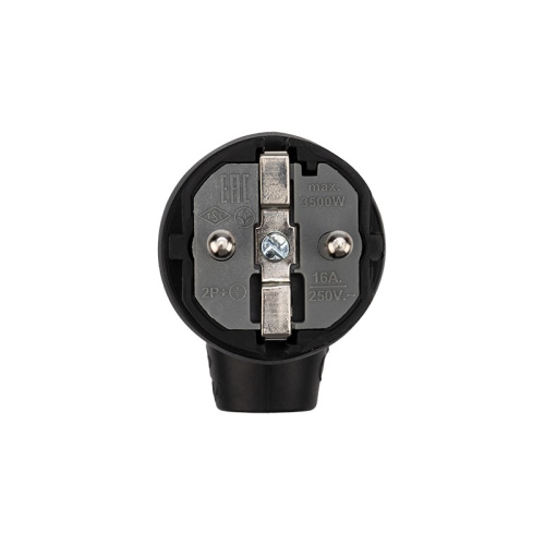 картинка Вилка угловая влагозащищенная с кольцом,  с/з,  16 А,  IP44 каучук REXANT от магазина Сантехстрой