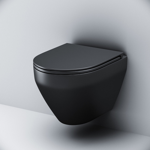 картинка CK70H1103B Spirit V2.0 набор подвесной унитаз с гиг.душем, черный от магазина Сантехстрой
